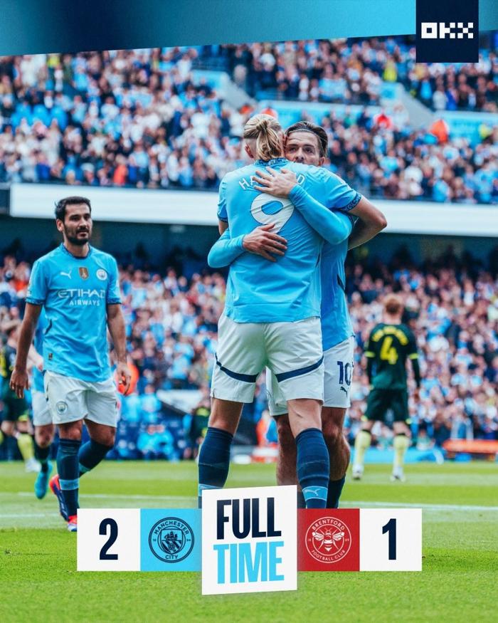  哈兰德双响救主，曼城逆转热刺稳居第一  